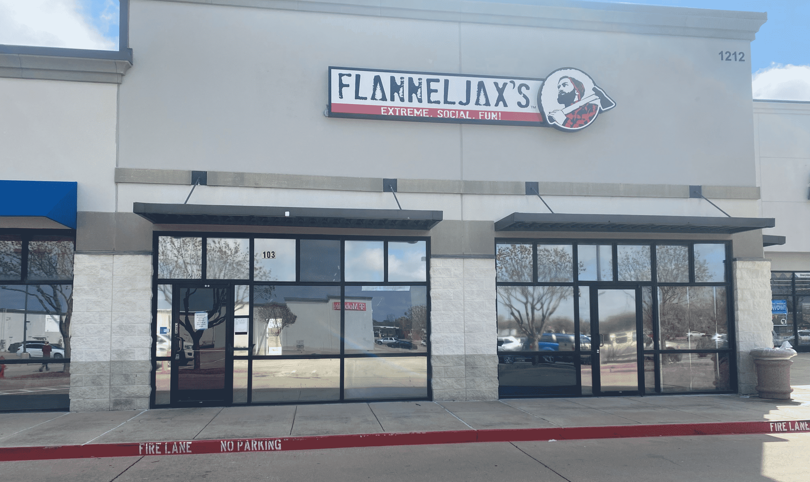 FlannelJax's Fort Worth (Roanoke) store front